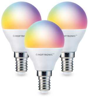 Homeylux® E14 SMART Wifi LED Lamp 3 Stuks - RGBWW 5.5 Watt 470lm P45 Dimbaar - Bedienbaar via Homeylux® App - Google Home en Amazon Alexa