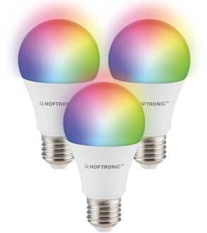 Homeylux® E27 SMART WiFi LED Lamp 3 Stuks - RGBWW 10 Watt 806lm A60 Dimbaar - Bedienbaar via Homeylux® App - Google Home en Amazon Alexa