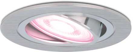 Homeylux® Led inbouwspot Smart Wifi Aluminium - 5,5W - IP20 - Dimbaar - Kantelbaar - RGBWW - Chandler - 400lm - Bedienbaar via Homeylux® App - Google Home en Amazon Alexa