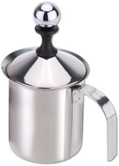 Homgeek 400Ml Rvs Melkopschuimer Double Mesh Melk Foamer Diy Fancy Wit Coffe Maker Voor Cappuccino Latte
