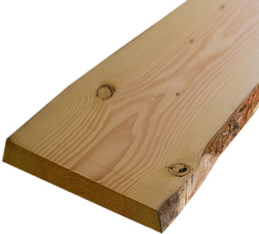 HomingXL Boomschors plank lariks douglas 3,0 x 35,0/45,0 cm (2,50 mtr) bezaagd