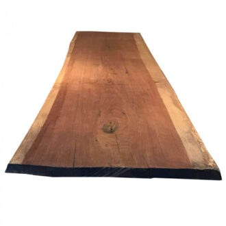 HomingXL Boomstam tafelblad | Massief Jatoba onbehandeld | Dikte 5 cm | 2000 x 990 mm Bruin