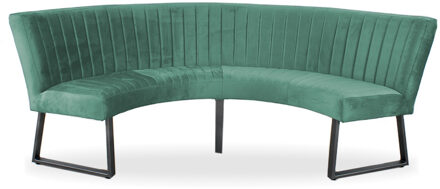 HomingXL Eetkamerbank - Hengelo - geschikt voor ronde tafel 150 cm - stof Element turquoise 15