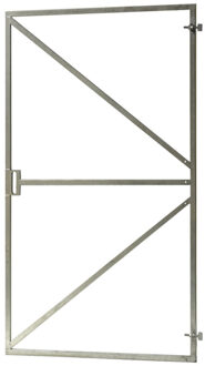 HomingXL Stalen poortframe - 180 x 100 cm - met slotkast Grijs