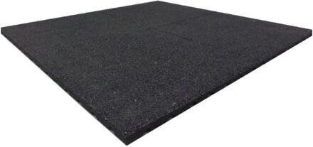 HomingXL Terrastegel Rubber 100 x 100 (25 mm) zwart