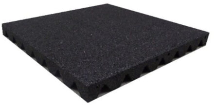 HomingXL Terrastegel Rubber 50 x 50 (45 mm) zwart