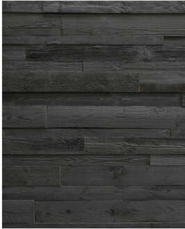 HomingXL Wandbekleding Barnwood Blackwash (0,80 m2) Zwart