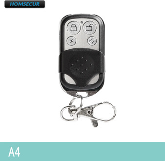 HOMSECUR 433MHz RF Remote Control Keyfob A4 For Our 433MHz Home Security Alarm System
