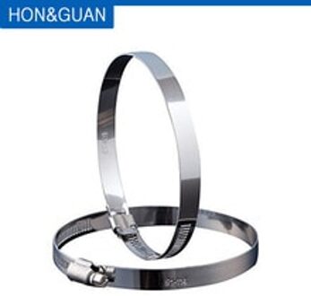 Hon & Guan 1Pcs 10Inch Rvs Slang Clips Duct Klemmen Verstelbare Wormschroefklem Clamp Voor Inline ducted Fan 251-273Mm