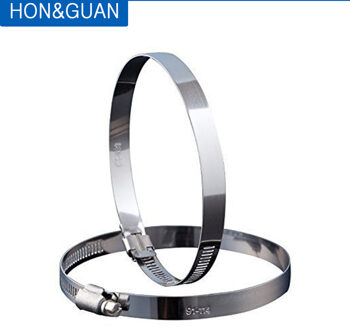 Hon & Guan 2 Stuks 6Inch Slang Clips Duct Klemmen Verstelbare Rvs Wormschroefklem Klem Voor Inline duct Fan (150Mm)