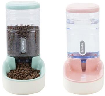 Hond Automatische Water Feeder 3.8L Voedsel Opslag Emmer Kat Fontein Dispenser Kleine Teddy Huisdier Feeding Watering Supplies 2stk