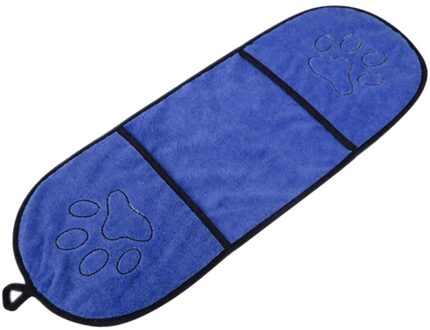 Hond Bad Handdoek Ultra-absorberende Microfiber Super Absorberende Huisdier Drogen Handdoek Deken Met Pocket voor Small Medium Large honden donker blauw