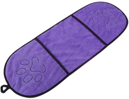 Hond Bad Handdoek Ultra-absorberende Microfiber Super Absorberende Huisdier Drogen Handdoek Deken Met Pocket voor Small Medium Large honden Paars