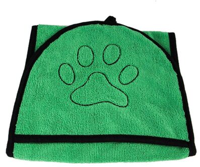 Hond Bad Handdoeken Hond Bad Handdoek Voor Kleine Medium Grote Honden Microfiber Super Absorberende Huisdier Drogen Handdoek Deken Met pocket groen
