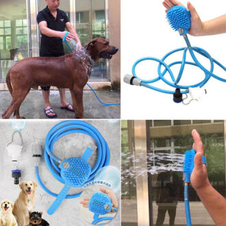 Hond Bad Sproeiers Baden Cleaner Douche Tool Honden Combinatie Spuit Scrubber Reinigingsborstel