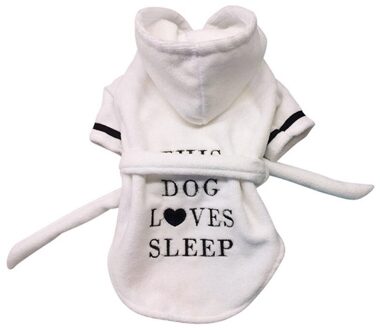 Hond Bathrob Hond Pyjama Slapen Kleding Zachte Huisdier Bad Drogen Handdoek Kleding Voor Voor Puppy Honden Katten Jas Huisdier accessoires Xxl