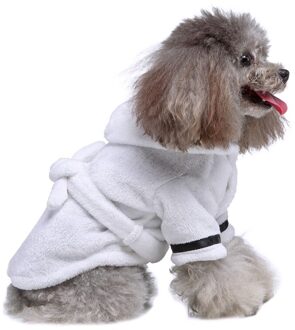 Hond Bathrob Hond Pyjama Slapen Kleding Zachte Huisdier Bad Drogen Handdoek Kleding Voor Voor Puppy Honden Katten Pet Accessoires