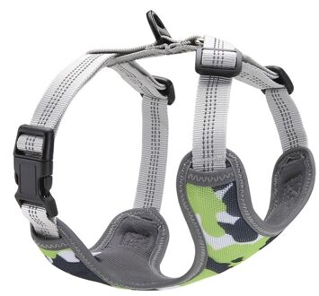 Hond Borst Strape Ademend Reflecterende Harness Training Met 2 Leash Duurzaam Pet Dog Outdoor Wandelen Levert G / XS