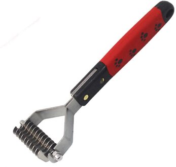 Hond Borstel Kam Dematting Grooming Deshedding Trimmer Tool Huisdieren Kat Haar Bont Verwijdering Kwasten Metalen Hark 10/13 /17 Blades 10 Cutter