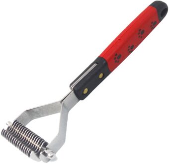 Hond Borstel Kam Dematting Grooming Deshedding Trimmer Tool Huisdieren Kat Haar Bont Verwijdering Kwasten Metalen Hark 10/13 /17 Blades 17 Cutter