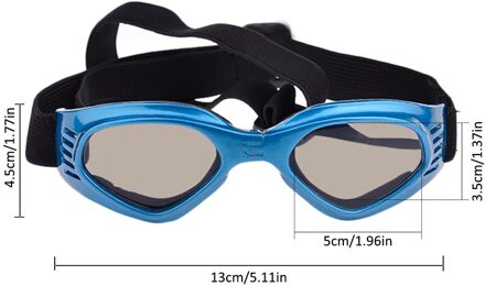 Hond Bril Leuke Hond Sunglass Hartvormige Zonnebril Pet Goggles Eye Wear Puppy Oogbescherming Pet Grooming accessoires blauw