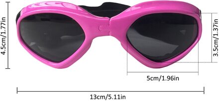 Hond Bril Leuke Hond Sunglass Hartvormige Zonnebril Pet Goggles Eye Wear Puppy Oogbescherming Pet Grooming accessoires roze