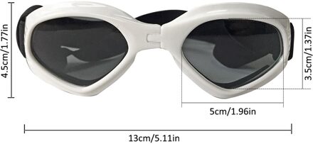 Hond Bril Leuke Hond Sunglass Hartvormige Zonnebril Pet Goggles Eye Wear Puppy Oogbescherming Pet Grooming accessoires wit