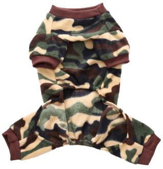 Hond Camouflage Kleding Kleding Hond Shirts Bovenkleding Jumpsuit Vier been Pyjama Voor Kleine Honden Puppy Chihuahua Product groen / Xl