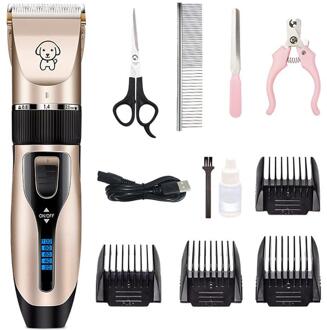 Hond Clippers Geluidsarme Huisdier Scheerapparaat Oplaadbare Hond Trimmer Draadloze Pet Grooming Tool Kat Dier Haar Snijder Trimmer Kapsel 02