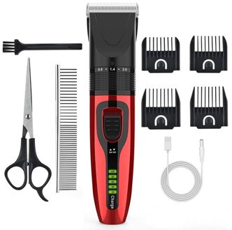 Hond Clippers, Hond Grooming Clippers Kit Geluidsarme Huisdier Tondeuse Usb Oplaadbare Draadloze Pet Grooming Kit