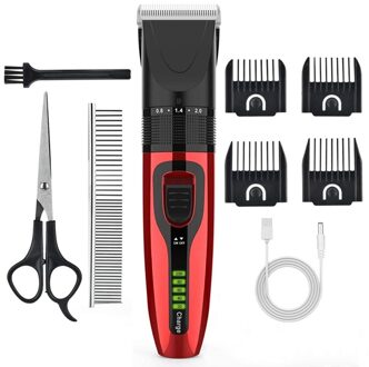 Hond Clippers, Hond Grooming Clippers Kit Geluidsarme Huisdier Tondeuse Usb Oplaadbare Draadloze Pet Grooming Kit