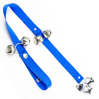 Hond Deurbel Touw Huisdier Veilig Leash Rope Anti-Hond Grab Bite Met Alarm Bells Voor Dog Training Veilig Bite-Slip 1Pc/2Pcs Optioneel 2stk met 7 bells / blauw
