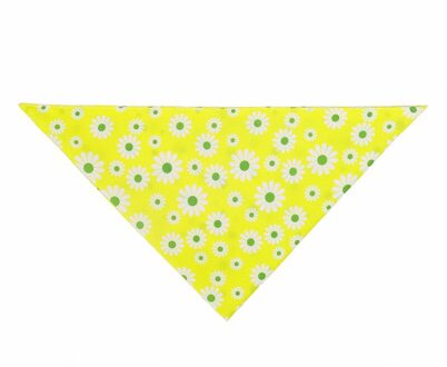 Hond Double-Layer Kleine Chrysant Patroon Katoen Kraag Bandana Puppy Katten Sjaals Driehoek Slabbetjes Huisdier Decoratieve Accessoire