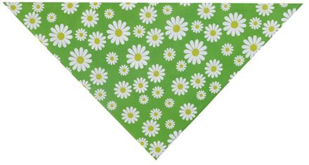 Hond Double-Layer Kleine Chrysant Patroon Katoen Kraag Bandana Puppy Katten Sjaals Driehoek Slabbetjes Huisdier Decoratieve Accessoire