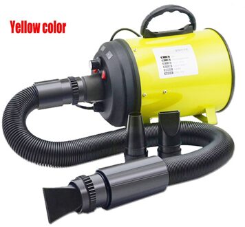 Hond Droger Sterke Macht Traploze Snelheid Huisdier Droger Lage Noice Föhn Voor Honden geel kleur