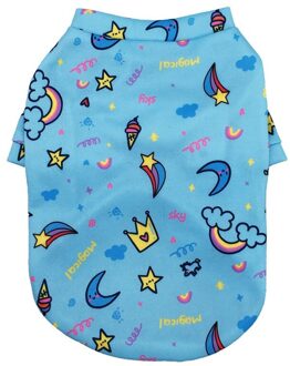 Hond Fleece Kleding Voor Winter Klassieke Mode Verdikking Jas Voor Kleine En Middelgrote Honden Blauw / S