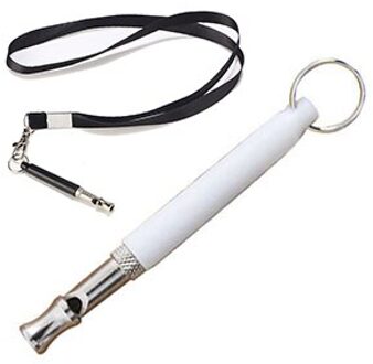 Hond Fluitje Verstelbare Training Fluitje Met Touw Stop Barking Recall Training-Professionele Honden Training Fluitjes Voor Honden wit