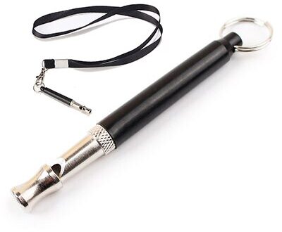 Hond Fluitje Verstelbare Training Fluitje Met Touw Stop Barking Recall Training-Professionele Honden Training Fluitjes Voor Honden zwart