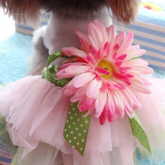 Hond Gaas Tutu Rok Pet Hond Kat Prinses Kleding Strik Jurk Hond Trouwjurk Puppy Kleding Lente Huisdier Kleding M