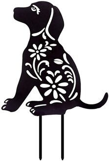 Hond Gazon Yard Animal Insert Teken Tuin Grond Insert Teken Tuin Standbeeld Pasen Lente Decoratie Grond Insert Decoratie