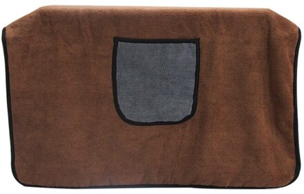 Hond Handdoek Super Absorberende Hond Badjas Microfiber Badhanddoeken Sneldrogend Kat Badhanddoek bruin