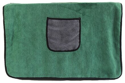 Hond Handdoek Super Absorberende Hond Badjas Microfiber Badhanddoeken Sneldrogend Kat Badhanddoek groen