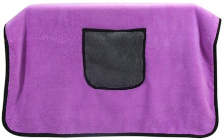 Hond Handdoek Super Absorberende Hond Badjas Microfiber Badhanddoeken Sneldrogend Kat Badhanddoek paars
