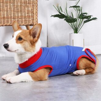Hond Herstel Pak Kleding Postoperatieve Zorg Jumpsuit Kleding Verpleging Anti Likken Voor Corgi Bulldog Ademend Pet Kleding XS