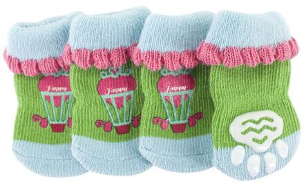 Hond Indoor Anti Slip Hond Laarzen Sokken Leuke Puppy Honden Pet Knits Sokken Anti Slip Bodem Huisdier Acessorios DG / L