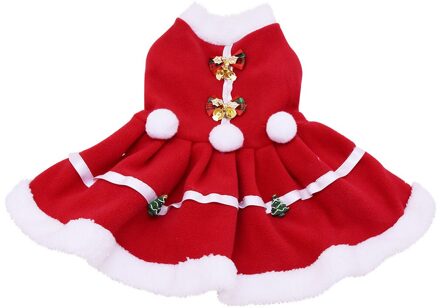 Hond Jurk Effen Kleur Kerst Jas Sweater Vest Huisdieren Kat Warme Zachte Katoen Huisdieren Hond Kostuum Pyjama Winter Warmer jurk