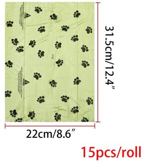 Hond Kak Scooper Tassen Vuilniszak Kak Collector Houder Draagbare Kat Kak Afvalzakken Outdoor Huisdieren Schoon Hond Accessoires 6 rolls
