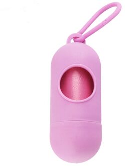 Hond Kak Tas Veilig Niet Giftig Vuilnis Hond Afval Garbage Dispenser Case Met Een Roll Kak Tassen Huisdieren Schoonmaken levert Roze