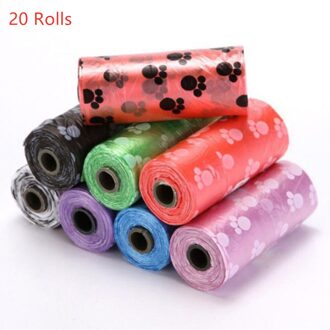 Hond Kak Tassen Biologisch Afbreekbare Clean Pick Up Gereedschap Dispenser 50 Rolls Outdoor Dierbenodigdheden Huisdier Afval Vuilniszakken 20 Rolls