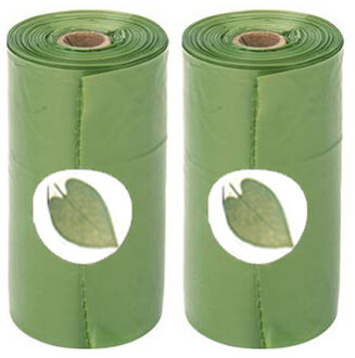 Hond Kak Zak Dispenser Grappige Vorm Houder Opbergdoos Afval Tas Deispenser Past Voor Huisdier Aangelijnd Kak Tassen Set 2 rolls groen